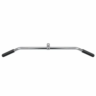 Barra Puxada Alta Pulley Giratória Cromada – Acessórios Fitness