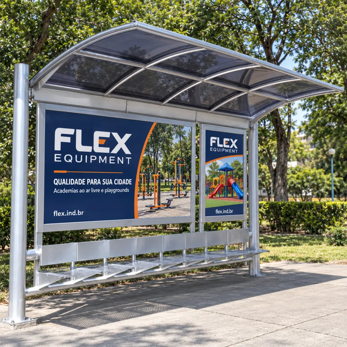 AB04 – Abrigo de Ônibus - Flex Equipment