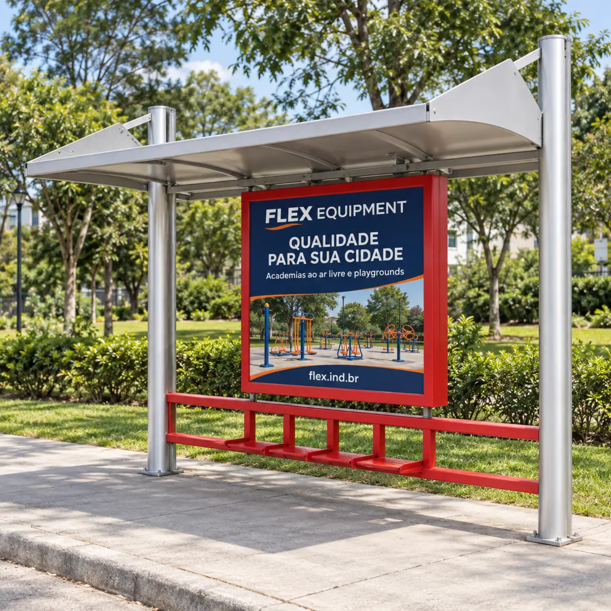 AB03 – Abrigo de Ônibus - Flex Equipment