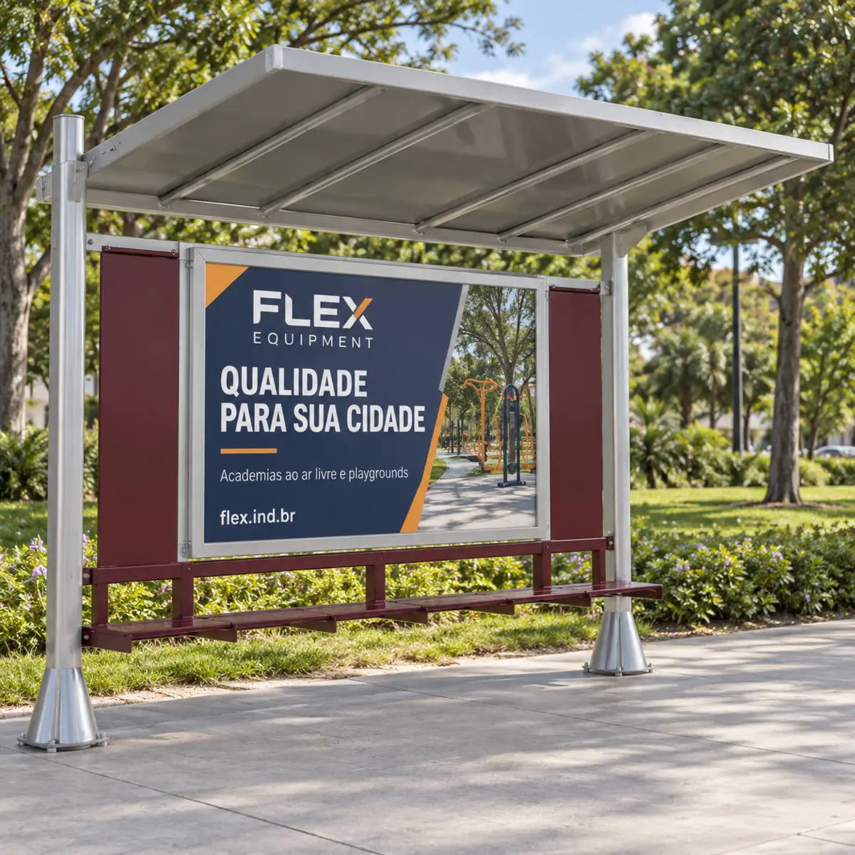 AB02 – Abrigo de Ônibus - Flex Equipment