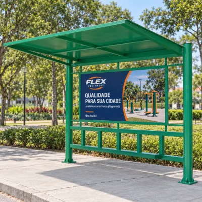 AB07 – Abrigo de ônibus – Mobiliário Urbano