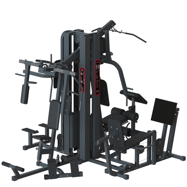 Multi Estação WCT Fitness Pro-Deluxe Completa Com 204kg Em Anilhas