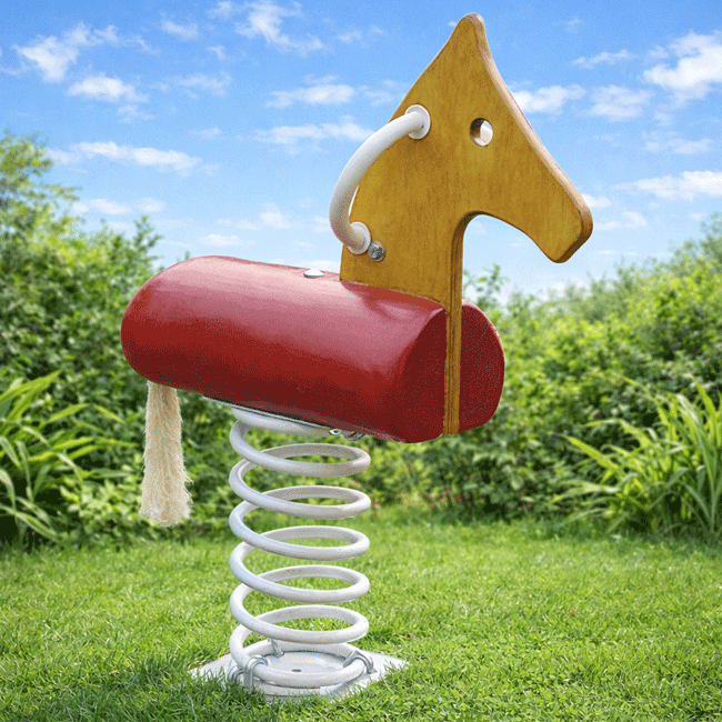 Animal Cavalo madeira com Mola – IQB02 - Flex