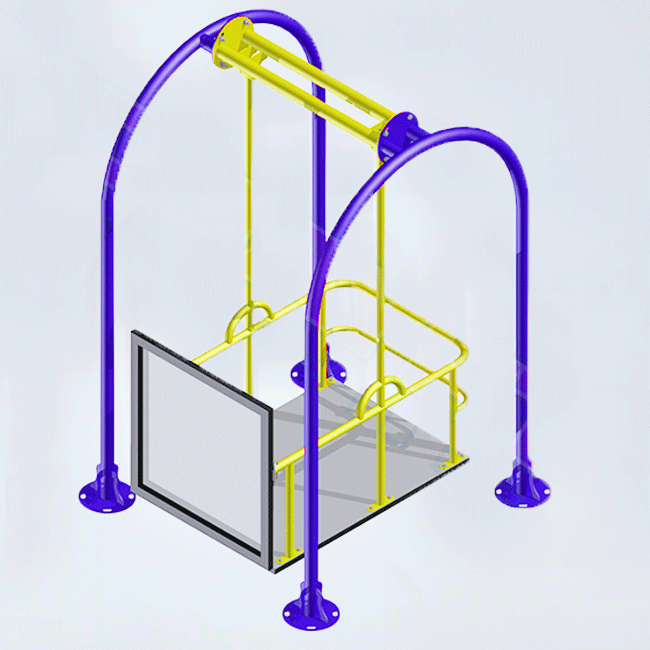 BALANÇO PCD PARA 1 CADEIRANTE – PLAYCAD01 - Flex Equipment