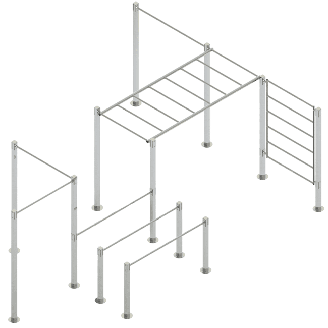 Multi-Estação Calistenia INOX - Flex Equipment