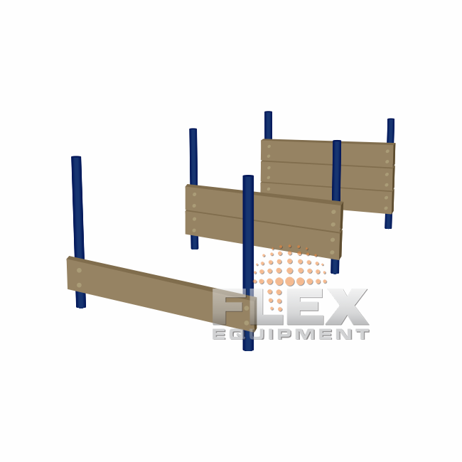 Parede de Salto 3 Alturas – PET PLACE - Flex Equipment