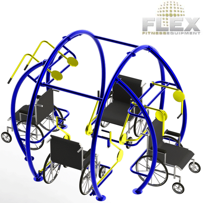 MULTI-ESTAÇÃO PCD NECESSIDADES ESPECIAIS ROUND - Flex Equipment