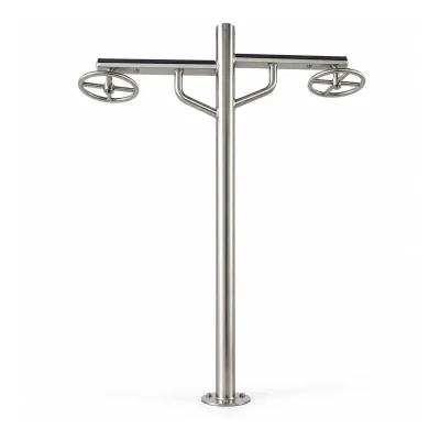 Alongador 2 alturas / Barra alta giratória dupla – NECESSIDADES ESPECIAIS PCD INOX – Inox PCD PNE