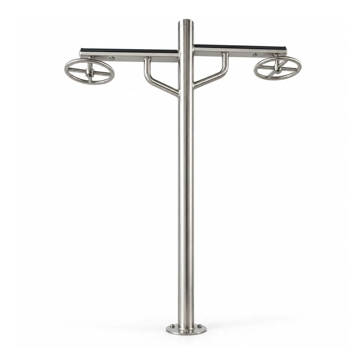 Alongador 2 alturas / Barra alta giratória dupla PCD INOX ♿ - Flex Equipment