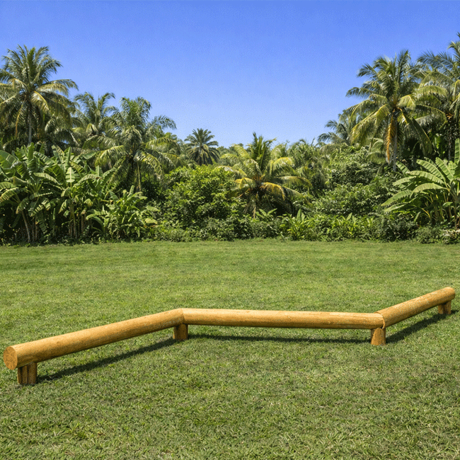 Trave de Equilíbrio em Toras 3 Etapas - Flex