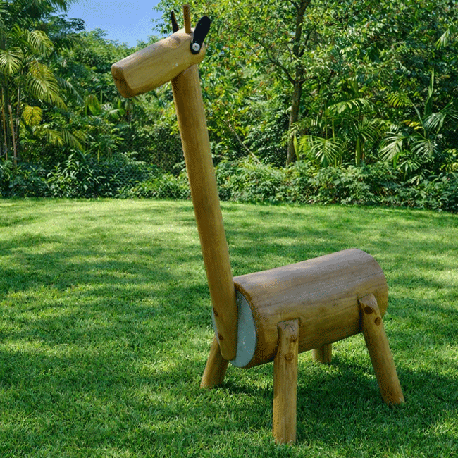 Animal Girafa em madeira fixo - Flex