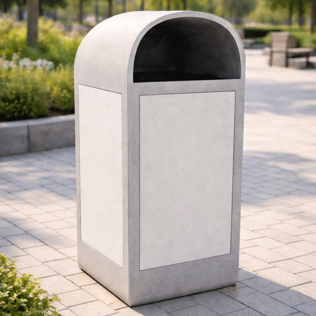 LIXEIRA REDONDA DE CONCRETO - Flex