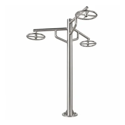 Alongador 3 Alturas / Barra alta giratória tripla – INOX – Ar Livre INOX