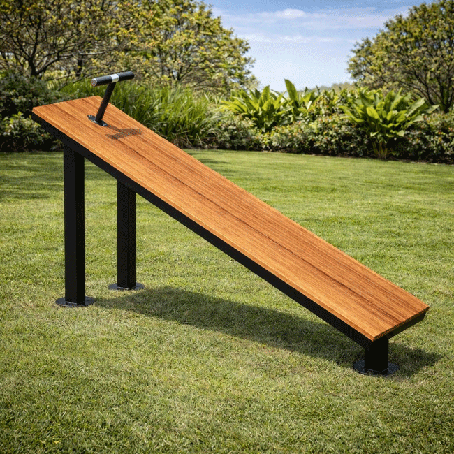 Prancha Abdominal Inclinado 30 Madeira - Flex