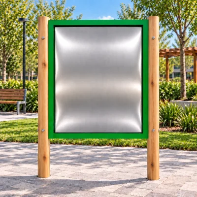 Painel Interativo Espelho Distorcido - Playground Infantil