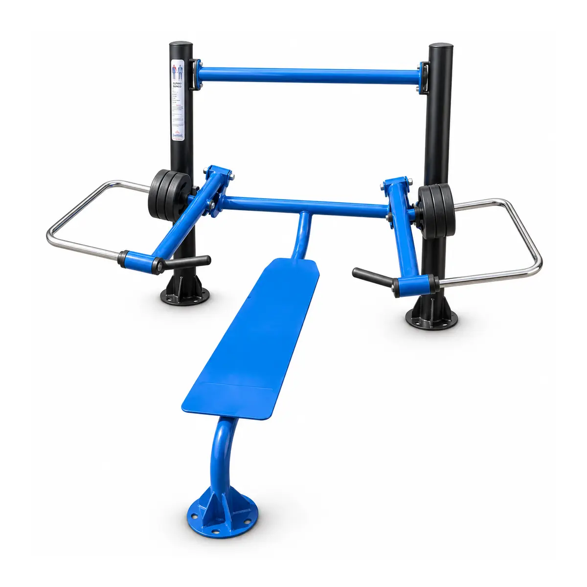 Supino no banco – Ar Livre com pesos - Flex Equipment